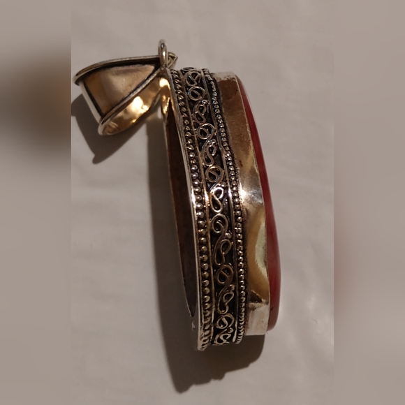 .925 S.S.**DRUSY AGATE PENDANT - Picture 4 of 4